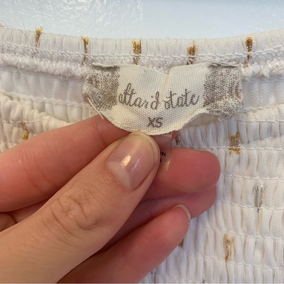 Altard State Cream Texture Dot Dress - Picture 2 of 5